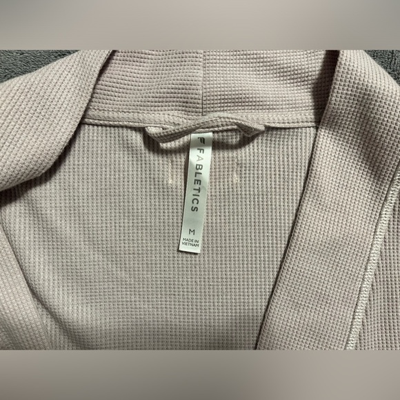 Fabletics Waffle Robe Muted Mauve/Petal Women Size M - Picture 6 of 9